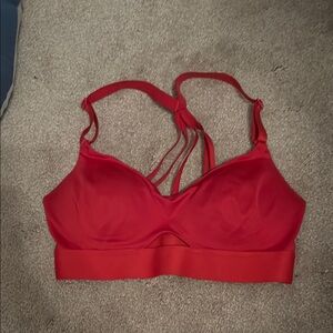 Red Women's Strappy Bra